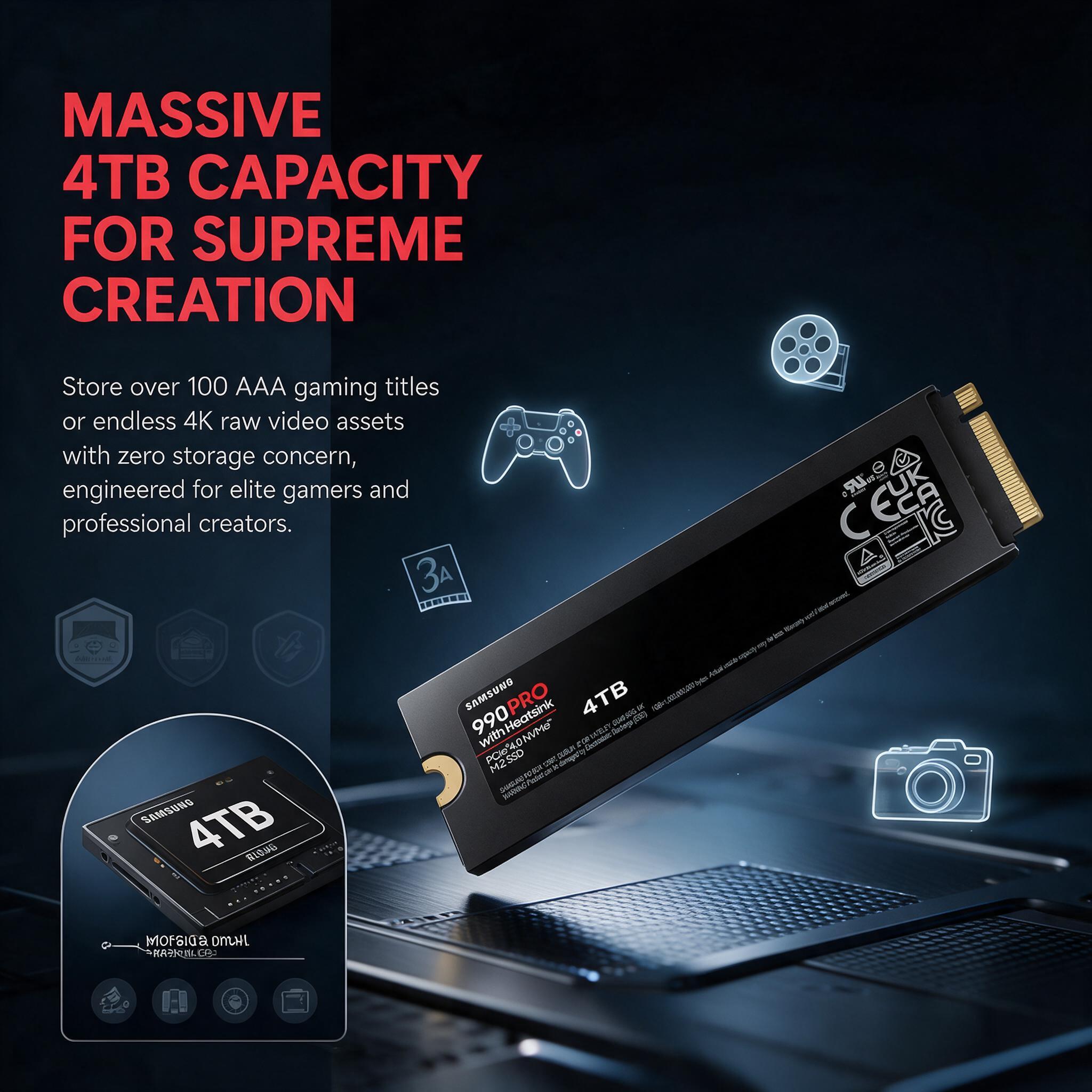 SAMSUNG 990 PRO with Heatsink  - огляд і ціна Samsung Ssd 990 Pro