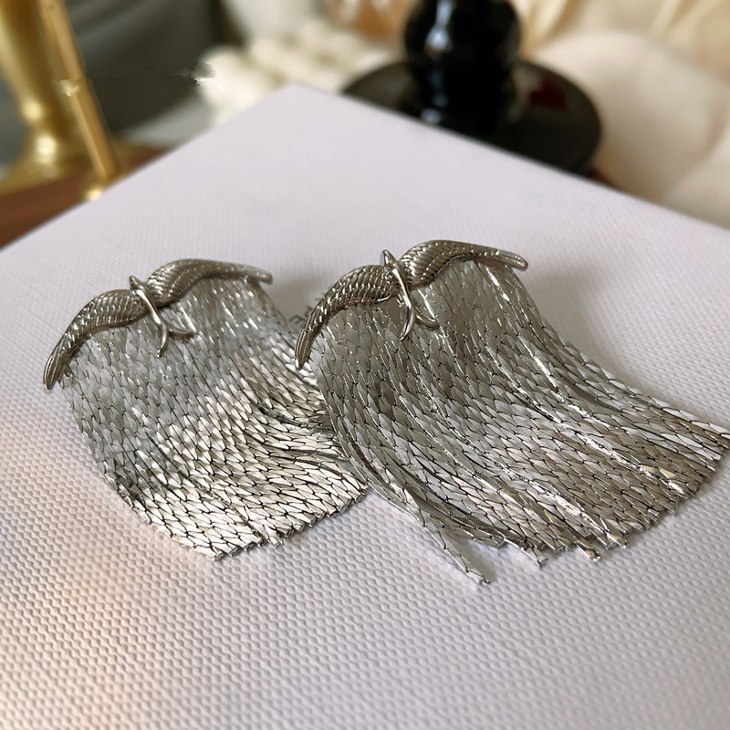 Silver Color Stud Drop Earring - огляд і ціна Tech Accessories Dropshipping